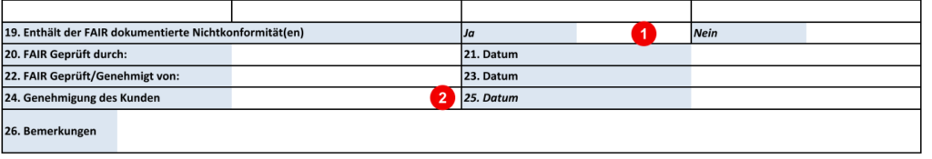 AS9102 Rev C- Prüfberichtsvorlage Formular 1