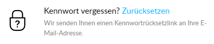 Download Installationsdatei -Passwort vergessen